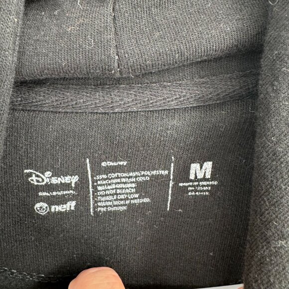 Disney x Neff Mickey 28 Logo Hoodie Sweatshirt Men's Size M Black - Picture 6 of 8